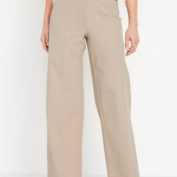 High waisted pull on stretch pixie pants wide leg - Picture 6 of 6
